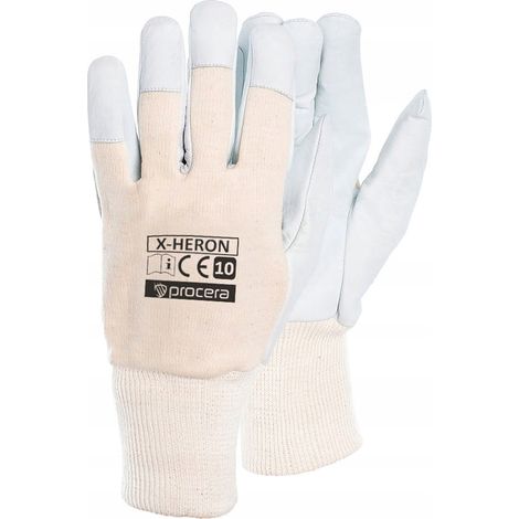GUANTI PROTETTIVI RINFORZATI IN PELLE DI CAPRA X-HERON 9