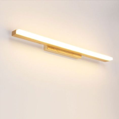 HOXILEELEO - Nordic mirror front light LED simple moderne dressing maquillage lampe étanche anti-buée toilette salle de bain lumière 40cm (1/5)