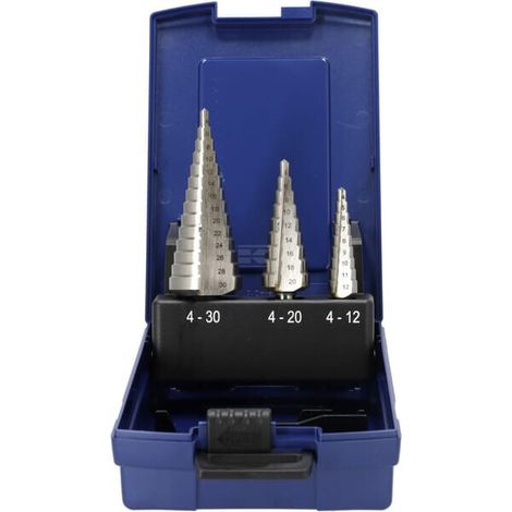 Punta a gradini Bohrcraft step drill bit set fori senza bave metallo (1/5)