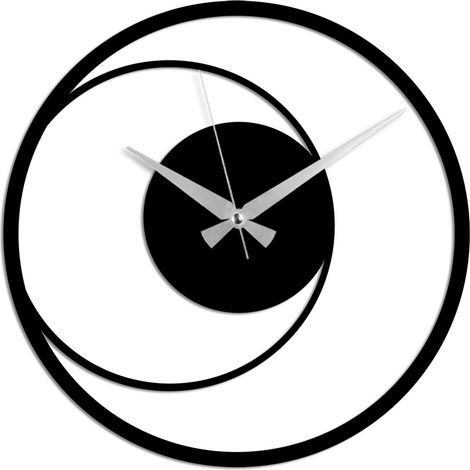 Orologio da parete in metallo, orologio decorativo, stile industriale Clock Nero (1/5)