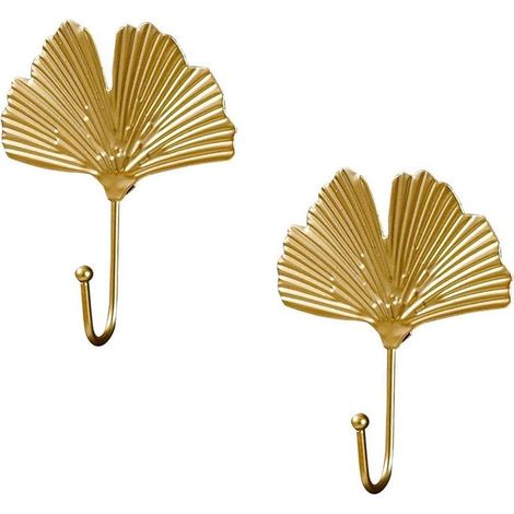 PatèRes DoréEs, Support Suspendu pour Clé, Feuilles DéCoratives, Crochets MéTalliques, Crochets Muraux, Cintre (1/5)