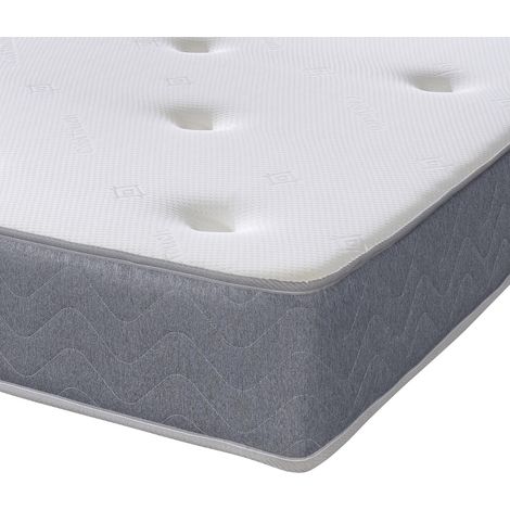eXtreme Comfort EX-1323GREY Memory Foam Spring Grey Mattress 3ft Single 90cmx190cm (1/4)
