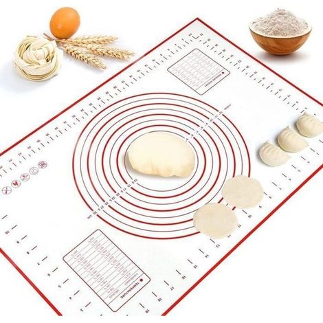 Tappetino da forno in silicone, tappetino per impastare, tappetino da lavoro con dimensioni, tappetino in silicone per impastare H0207