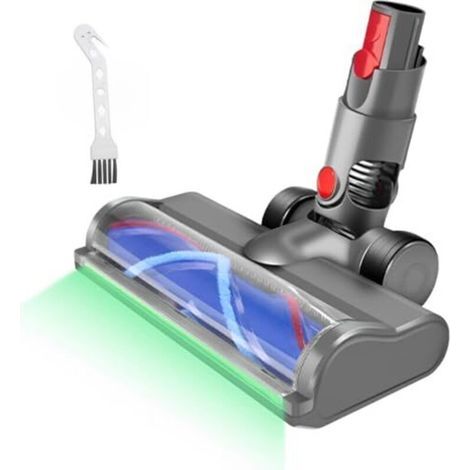 Brosse pour aspirateurs Dyson V12 Detect Slim et V10 Digital Slim, brosse accessoire pour sols durs avec lumières LED, brosse de rechange à entraînement direct, fixation avec mécanisme de dégagement r (1/4)