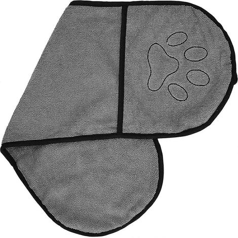 Serviette pour chien ultra-absorbante, idéale pour les chiens de petite et moyenne taille. Séchage rapide et de qualité supérieure. Dimensions : 63,5 x 22 cm. (1/5)