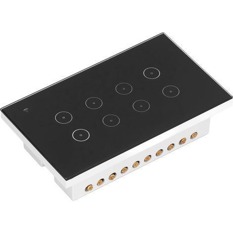 Interrupteur mural intelligent WiFi à 8 boutons avec télécommande tactile pour appartement 95-250 V CA (1/5)