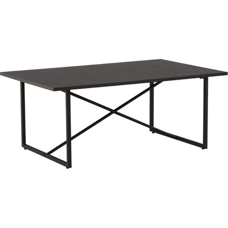 Table Basse Design "Pryor" 110cm Noir (1/5)