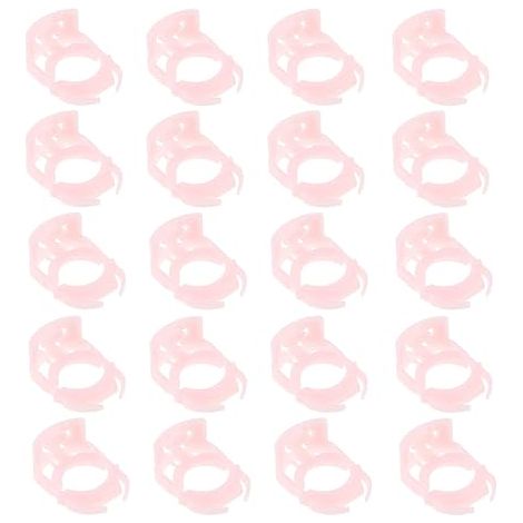 20 pezzi di clip di fissaggio per tubo carburante per auto 7L3Z9S317B, clip di fissaggio per guida tubo flessibile in plastica, parti di ricambio per tubo carburante per auto, rosa (1/5)