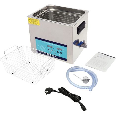 Ultraschallreiniger, 240 W Leistung, vielseitig einsetzbar, Silber (1/2)