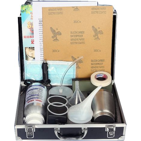 Kit de restauration de phares, formule polymère liquide, bouteille de 16 fl oz, compatible avec divers types de véhicules, restaure la clarté, formule non toxique (1/5)