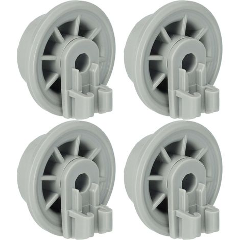 vhbw 4x Basket Roller for Dishwasher Lower Basket Tray Replacement for Bosch 165314, BSGH00165314, BSGH00170834 for Dishwasher - Diameter 35 mm