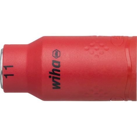 Wiha Douille pour clé à douille isolée Six pans mâle 1/2" 11.0 mm (43078)