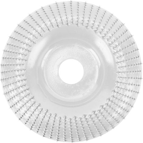 Disque de sculpture bois stable, sans déformation, construction robuste - Meule à bois argentée pour façonnage et ponçage (1/5)