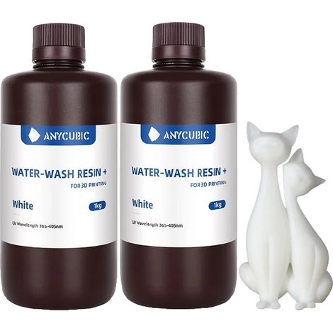 Resina lavabile con acqua, a bassa viscosità, facile da usare, bianca, 2 kg (1/2)