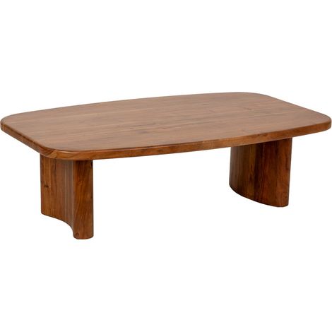 Mesa de centro de madera marrón 130x80x40h cm