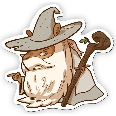 Kühlschrankmagnet mit Capybara-Zauberer