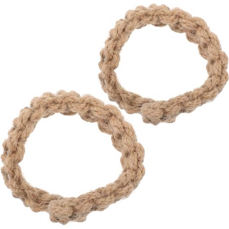 2 embrasses corde coton tressée – style rustique/minimaliste (1/4)