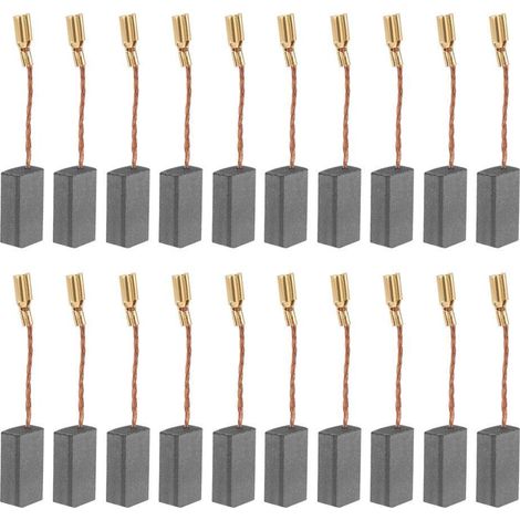 Lot 20 balais charbon – 5x8x16mm – perceuse moteur électrique – brosse conductrice remplaçable