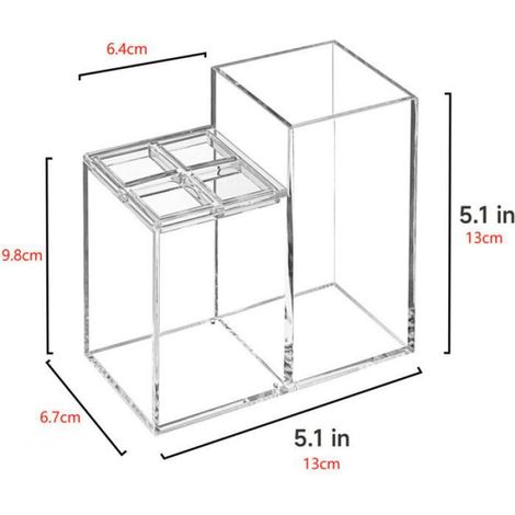 porte brosse à dent, rangement salle de bain en plastique pour 4 brosses à dents et dentifrice, support brosse à dents pratique p (1/5)