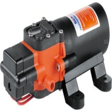 Pompe à eau marine auto-amorçante à membrane 35 PSI (2,4 bar) pour douches, toilettes et bateaux (camping-cars, caravanes, etc.). (1/5)