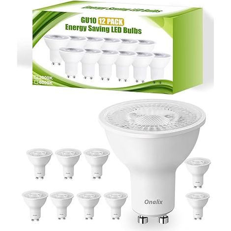 Ampoules LED GU10 5W 550LM 6000K Blanc Froid Angle 120° Non Dimmables pour Salon Cuisine Bureau et Chambre (1/5)
