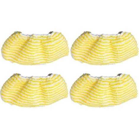 Lot de housses pour nettoyeur vapeur – Compatibles – Lavables – Microfibre – Jaunes (1/5)