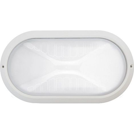 Supporto a parete PLAFF Oval Large IP65 E27 42W Bianco (1/2)
