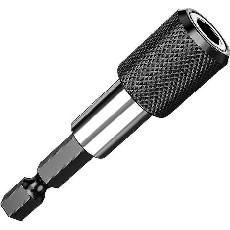 Porte-foret magnétique Yaju à tige hexagonale 60 mm (1 pièce), porte-foret à percussion à dégagement rapide pour forets à tige hexagonale 1/4" compatible Bosch, Makita et Mi (1/3)