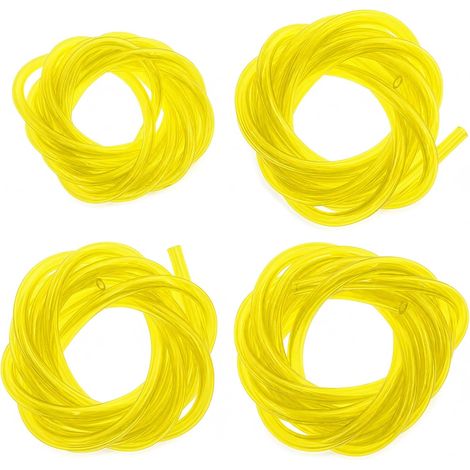 Set of 4 Flexible Petrol Hose 1.5 m, Multi-Size 3 x 6 mm, 3 x 5 mm, 2.5 x 5 mm, 2 x 3.5 mm, Heavy Duty Fuel Hose for Blower, Edger, Chainsaw and Brushcutter (1/5)