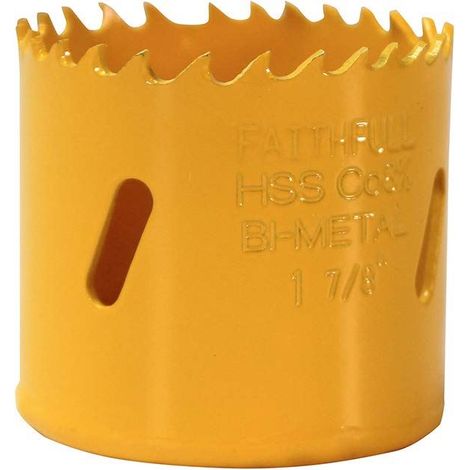 Faithfull Bi-Metal Cobalt Hole Saw 52mm for Precise Cutting and Durability (1/4)