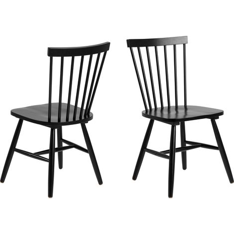 Riano Chaise de salle à manger, noir. (1/3)
