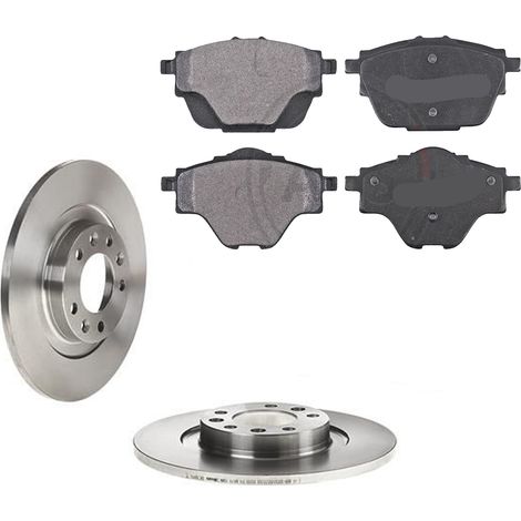 KIT FRENI POSTERIORI compatibile con DS 7 CROSSBACK (J) - DISCHI + PASTIGLIE OEM: FDB4766 / 18440 /SOSTITUZIONE DIRETTA/BASSA POLVERE/SILENZIOSO (1/5)