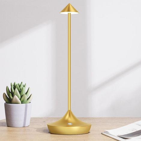 6000mAh Rechargeable Cordless Metal LED Table Lamp Dimmable (1/5)