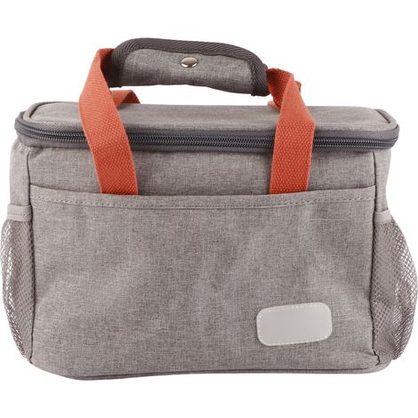 Sac isotherme 15L étanche épais feuille aluminium grande capacité portable réutilisable boîte à déjeuner gris pour bureau pique-nique (1/5)