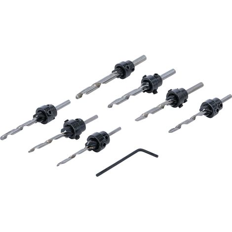 Broca para madera BGS DIY countersink drill bit 8 piezas afiladas (1/4)