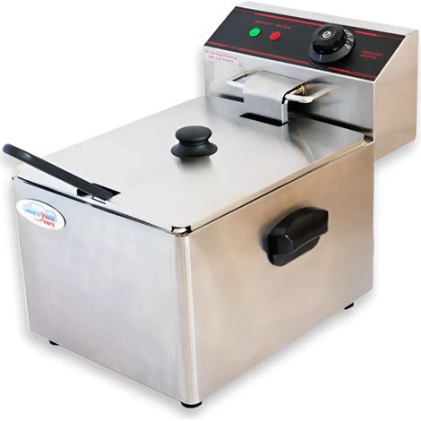 Friggitrice in Acciaio Inox Capacità 8L Professionale 2500 W Catering