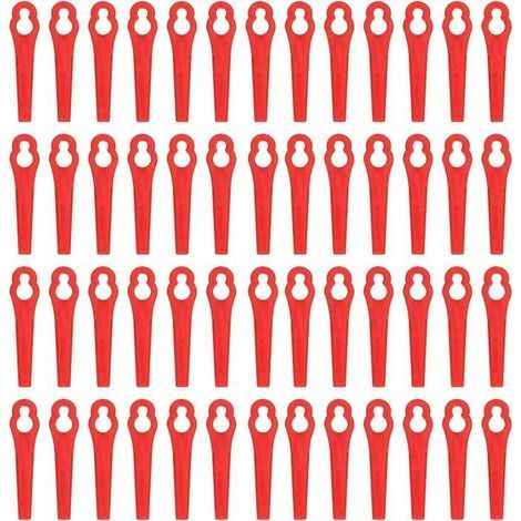 Plastic Replacement Blades - Unspecified - 100 Pieces - ABS - For Battery Mower - Precise Cut