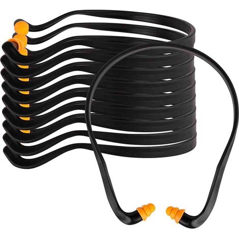 Tapones para los oídos de silicona reutilizables, protección auditiva, reducción de ruido (10 pares)