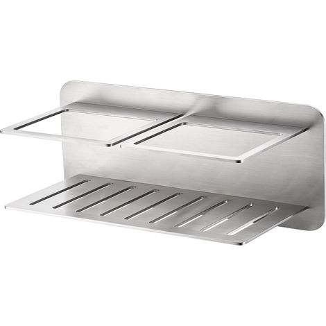 Jabonera frontal con diseño elegante de acero S304 con acabado níquel cepillado de Imex