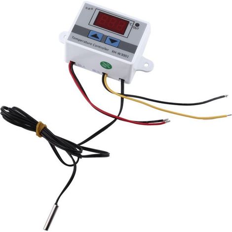 XH-W3001 DC12V Thermostat Numérique Régulateur de Température Refroidissement et Chauffage Contrôl pour Couveuse, Brassage, Serre