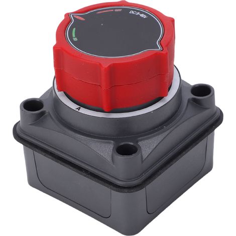 Coupe-circuit de batterie numérique, sectionneur DC 5-60V avec voltmètre, interrupteur marche/arrêt pour camping-car, bateau, voiture, camion, caravane (1/5)