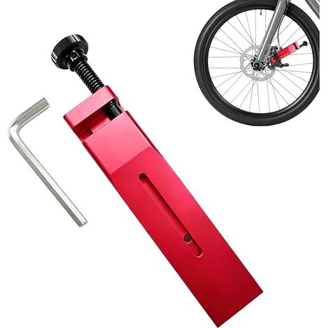 Outil de pressage de piston de vélo, outil de presse d'étrier de frein en alliage d'aluminium, largeur 2,8 cm, outil universel pour étrier de frein, accessoire d'étrier de frein, rouge (1/5)