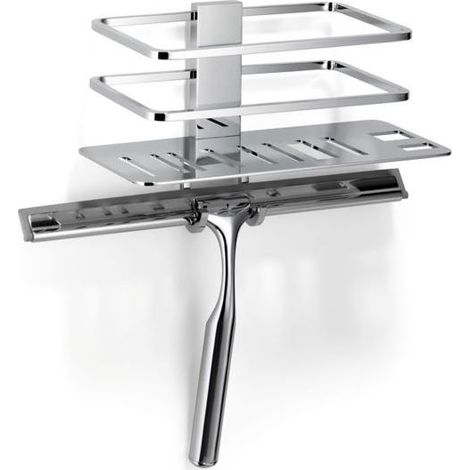 Giese Piano Duschkorb 30766-02 für Rasierer,Haken und Wischer
