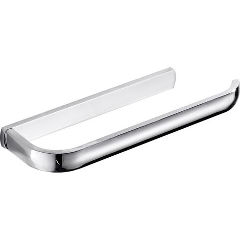 Toallero de pared, apto para baño, cocina, oficina, etc., 290 x 88 x 26 mm (cromo brillante) (1/5)