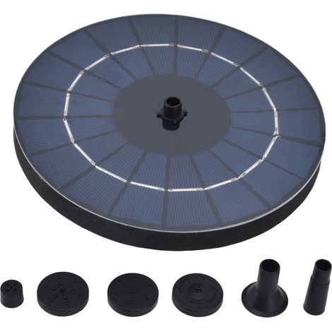 Fontaine flottante solaire 9V 3.5W, pompe de bain d'oiseaux de jardin, alimentée pour l'extérieur