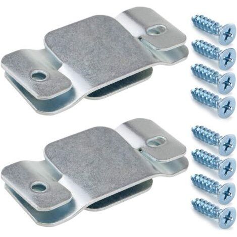 Lot de 4 connecteurs en métal à emboîter pour canapé, Fauteuil inclinable, Chaise ou Chaise Longue (1/4)