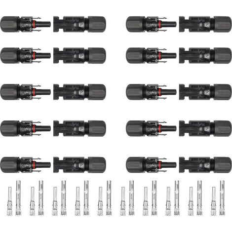 eurs pour Panneaux Solaires Adaptateur de Raccord Mâle et Femelle Adaptateur de Panneau Solaire pour Camping Bateau Maison Caravane Extérieur Domestique Utilisation (1/5)