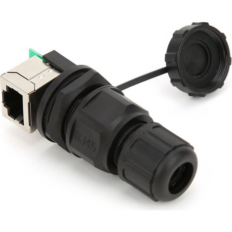 Connecteur RJ45-90° RJ45 8 broches, pont réseau, connecteur étanche (1/5)