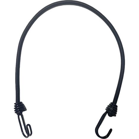24" Bungee Cord with Hooks, Pack of 5 Premium Heavy Duty Rubber Straps, Strong Elastic Rope for Outdoor Tent, Luggage Rack, Camping, Cargo, RV, etc. (1/5)