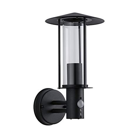 Paulmann 94396 Classic con sensore di Movimento, IP44, dimmerabile, Illuminazione per Esterni, Grigio Scuro, Lampada da Giardino, in Metallo, Vetro, E27 (1/4)
